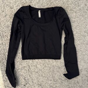 Black Long Sleeve Women's Top